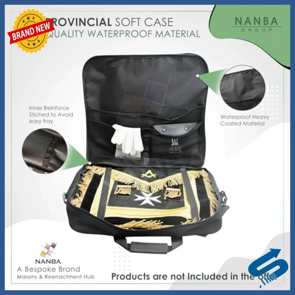 Freemason Apron Case Set with Shoulder Strap Inner Pocket